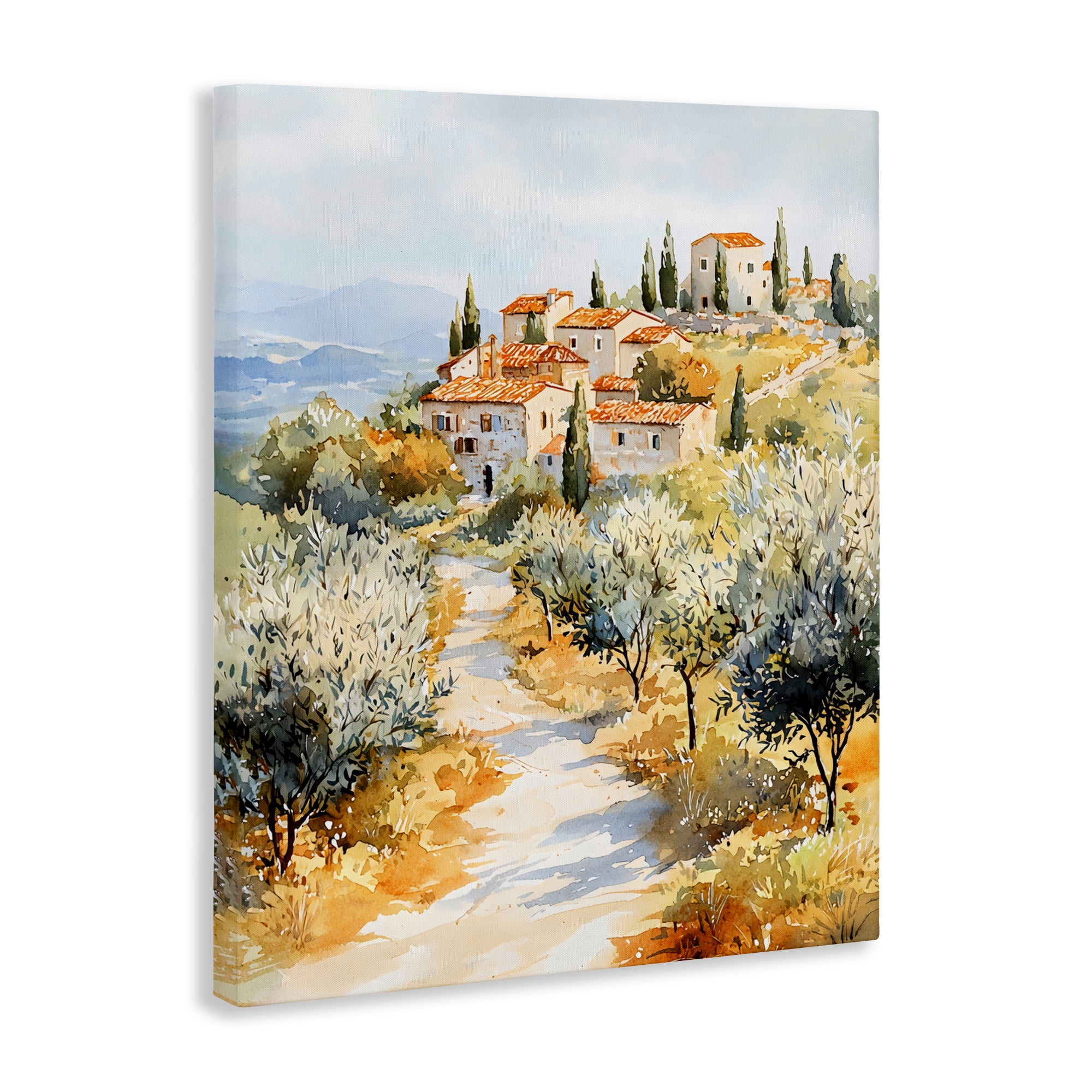 Stupell Industries Tuscan Hilltop Village View Canvas Wall Art, design by LSR Design Studio