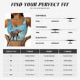 thumbnail image 5 of Uemuo Elephant Giraffe Pattern Women's Sports Bra - High Impact Support, Breathable, and Comfortable Athletic Bra for Running, Yoga, and Workouts, 5 of 9