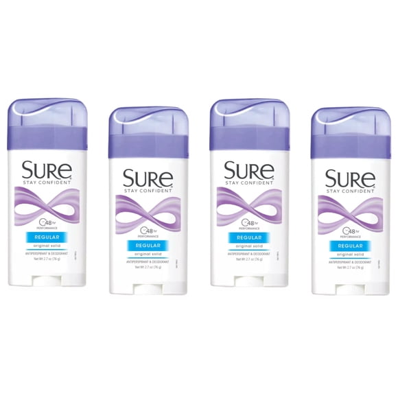 Antitranspirante sólido Deodorant Sure Original, 80 ml (paquete de 4)