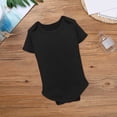 thumbnail image 3 of MHZLDYZ Baby Clothes Unisex Toddler Girl Short Sleeve Solid Color Crawling Suit 10 Colors 3 To 24 Months Preemie Clothes Boys Baby Boy Outfits Baby Boy Outfits(Black,B), 3 of 4