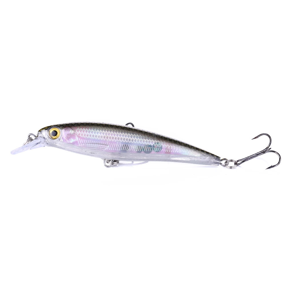 HENGJIA Minnow Bass Fishing Lures - Jerkbait Lure Set Hard Baits Crankbait for Catfish Trout Walleye Fishing Bait 10Pcs/kit