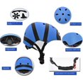 thumbnail image 4 of Skateboard Helmet Roller Skating Equipment Balance Car Cartoon Children's Universal Helmet-D||S, 4 of 7
