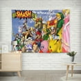 thumbnail image 3 of Tapestry for Super Smash Bros wall hanging Bedroom Dorm Wall Art Funny Backgrounds Banner Party Poster Decorations Kids Girls Teens Gifts Funny 40×60 inch, 3 of 7