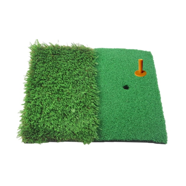 Estera para golpear Golf, almohadilla de práctica, accesorios antideslizantes, alfombra , ayuda para entrenamiento de columpio para actividades al aire libre Doble Color