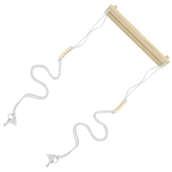 FELTECHELECTR 1Set Large Design Chicken Swing Toy for Pet Chicken and Parrot Wood 41.3x15.7x2.8in