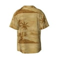 thumbnail image 2 of Disketp Men's Hawaiian Retro Palm Tree Print Shirts Button Down Holiday Beach Shirts-XX-Large, 2 of 7