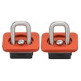 thumbnail image 1 of 2 anclajes de acero inoxidable para pared lateral de caja de camioneta, repuesto para Chevy Silverado Colorado, color naranja., 1 of 14