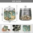thumbnail image 2 of Yayeee Ashtray with Lid for Cigarette Smokeless Stainless Steel Home Ash Holder, Dinosaur with Stars, 2 of 7