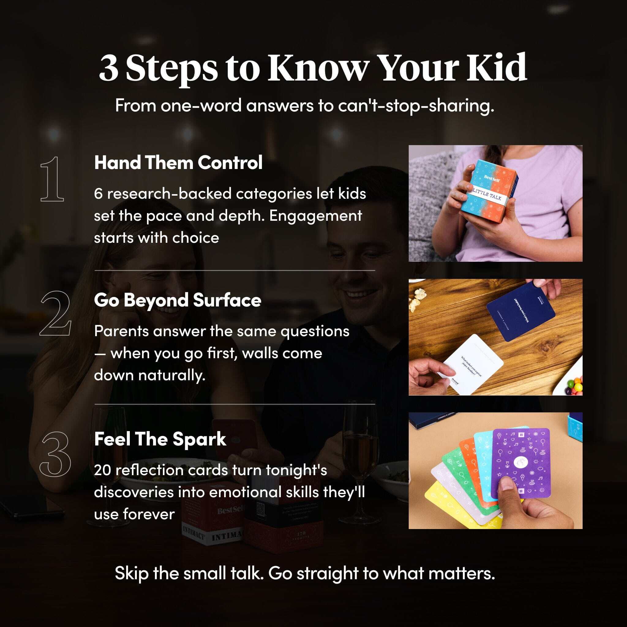 BestSelf Co. Little Talk Deck - Kids Conversation Starter Cards