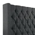 thumbnail image 4 of Picket House Furnishings Arden Queen Tufted Upholstered Bed in Charcoal, 4 of 7