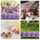 thumbnail image 5 of KAKOWELY 1 juego de vasos de papel con la bandera del Reino Unido, platos para servir comida para fiestas, vasos de papel desechables con pancarta para fiestas, 5 of 5