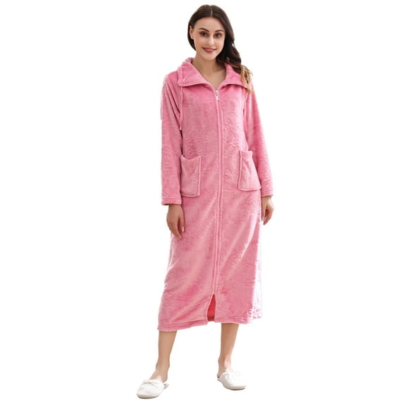 Richie House Women's long sleeve robe RHW2883