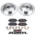 thumbnail image 3 of PowerStop Rear Z23 Evolution Sport Carbon-Fiber Ceramic Brake Pad and Drilled & Slotted Rotor Kit Fits: INFINITI Select Models K8021, 3 of 10