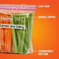 thumbnail image 5 of Hefty Press to Close Quart Food Storage Bags, 25 Count, 5 of 9