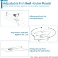 thumbnail image 4 of Grill Mount Rod Holder Mount for Boat Marine Rectangular Grills/Single Mounting Bait/Filet Tables/Boat Cutting Board, All-Angle Adjustable Level Table Mounting,for Fishing Boat BBQs Barbecue, 4 of 6