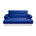 thumbnail image 2 of Fritz Sofá Cama Futón Con Portavasos Lino Azul Makora Fritz, 2 of 8