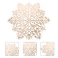 thumbnail image 3 of 6 uds. De manteles individuales navideños con forma de copo de nieve, manteles individuales decorativos para tazas HOMEMAXS 13047607-MX, 3 of 6