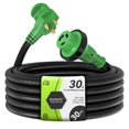 thumbnail image 1 of Cable de extensión de alimentación con cierre para RV, RVMATE, 30 A, 30 pies con asa, 1 of 7