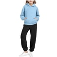 thumbnail image 1 of Cowsor Kids Solid Color Sweatpants Casual Elastic Waist Joggers Pants Comfort Loose Fit Athletic Pants Running Trousers, 1 of 5
