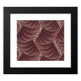 thumbnail image 3 of Anonymous 17x15 Black Modern Framed Museum Art Print Titled - Textile Design with Vertical Strips of Zig-Zag Ribbons Decorated with Pearls Over a Background of Overlapping Scales (1840), 3 of 5