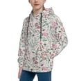 thumbnail image 2 of Kdxio Fairy Floral Pattern Boys Athletic Unisex Boys Girls Hoodie with Pocket Sweatshirts-Small, 2 of 6