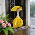 thumbnail image 4 of YellowRaincoat Porch Goose Outfits,Raincoats Costume with Umbrella and Hat,Waterproof,Goose Clothes for Spring summer Outdoor Garden Yard Decor, 4 of 5
