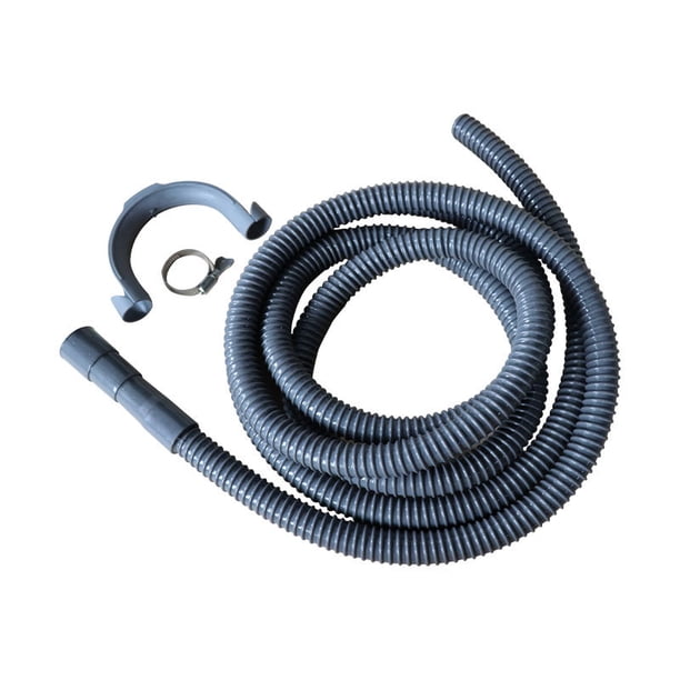 Manguera De Drenaje Universal 40cm, 58mm - Tubo Flexible Para Lavadora/fregadero, Con Anillos Y Conector