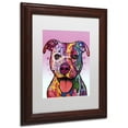 thumbnail image 3 of Trademark Fine Art "Cherish The Pitbull" Canvas Art by Dean Russo, White Matte, Wood Frame, 3 of 4
