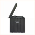 thumbnail image 6 of Deck Boxes 100 Gallon Waterproof Lockable Outdoor Storage for Patio Garden Pool | Dark Gray | Steel | Rectangle, 6 of 6