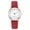 Red, variant on Women's Watches, Classic Quartz Watch with Luminouse Easy Read Dial, Leather Watch Band, Vintage Small Face Round Watches for Women, Birthday Gift for Ladies