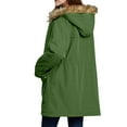 thumbnail image 5 of Holiday Gifts Horkkom Winter Jackets for Women Plus Size Thicken Hooded Zip Coats Warm Snow Jacket with Pockets, Gifts for Women, 5 of 8