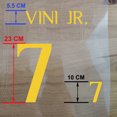 thumbnail image 4 of 23-24 Parches con nombre y número de atletas locales y visitantes de Madrid, juego de pegatinas de transferencia térmica para planchar con nombre de jugador de fútbol masculino personalizado, 4 of 5