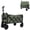 ArmyGreen, variant on Expandable Folding Wagon Cart, 225 lbs Dual-Layer Collapsible Utility Wagon with 100% Extra Storage, Grocery Cart, Foldable Garden Cart with 360° Wheels for Camping, Shopping, Sports, Pink