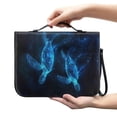 thumbnail image 2 of ZUXONGSY Turtle Print PU Leather Bible Cover Case for Women Men Multifunctional Bible Book Carrying Case with Detachable Wristlet Strap Bible Accessories for Church Christian Art Gifts, 2XL, 2 of 7