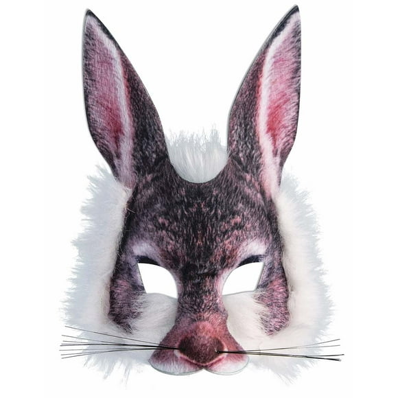 Furry Rabbit Adult Costume Half Mask
