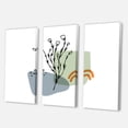 thumbnail image 3 of Designart ' Abstract Minimal Shapes Under Flowers II ' Modern Canvas Wall Art Print, 3 of 3