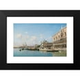 thumbnail image 2 of Federico del Campo 18x13 Black Modern Framed Museum Art Print Titled - The Doge's Palace and Santa Maria Della Salute (1898), 2 of 5