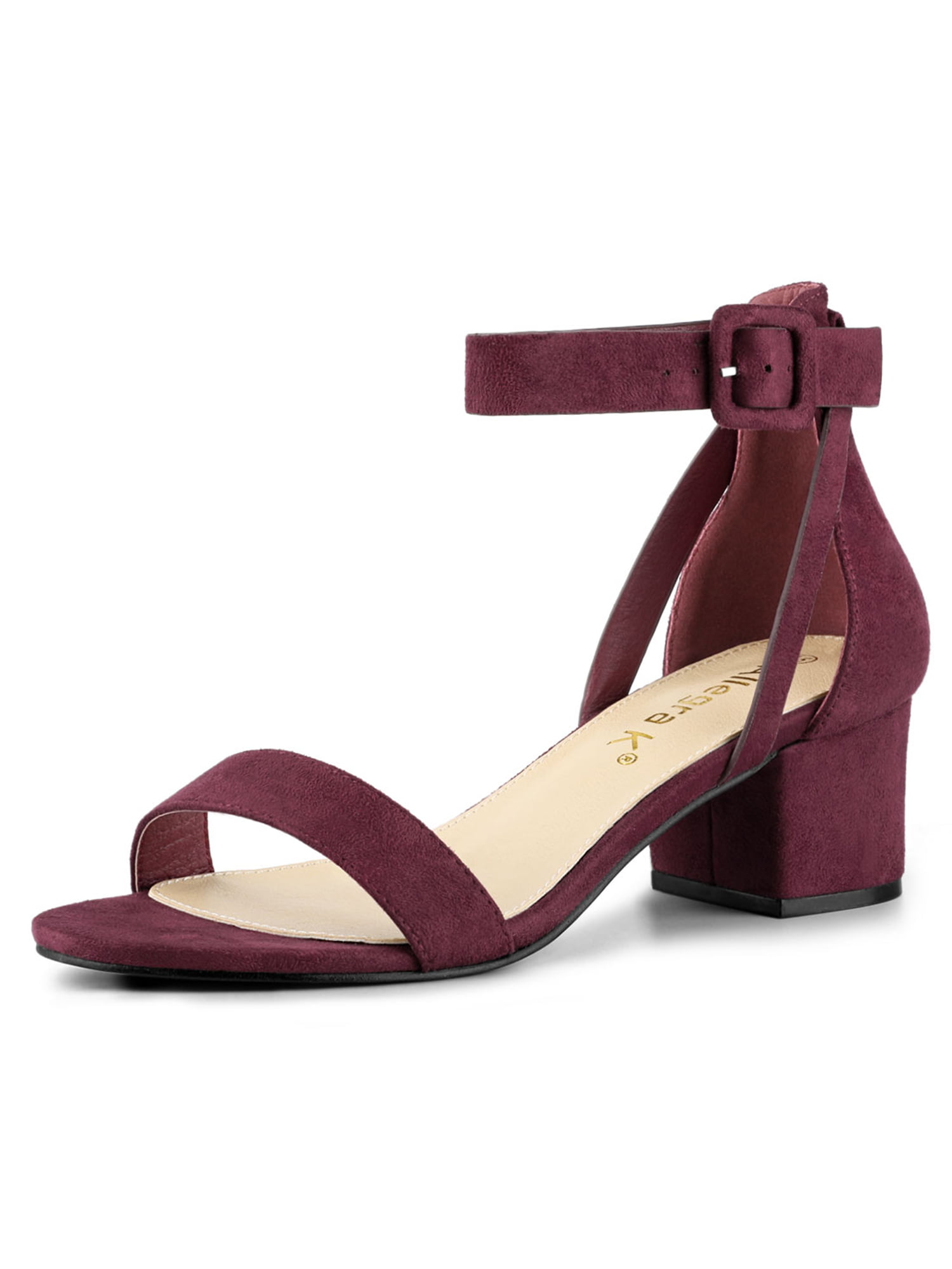 Unique Bargains - Allegra K Women's Ankle Strap Heel Sandals Shoes ...