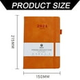 thumbnail image 4 of 2024 Planner Weekly&Monthly Calendar Book AgendaLeather Daily Planner To Do List Work Planner Flexible Cover - style:style 1;, 4 of 6