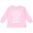 thumbnail image 3 of Inktastic Handpicked for Earth By My Brother in Heaven Angel Wings Boys or Girls Long Sleeve Toddler T-Shirt, 3 of 5