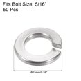 thumbnail image 2 of Unique Bargains 5/16-Inch 304 Stainless Steel Split Spring Lock Washer 50 Pack, 2 of 4