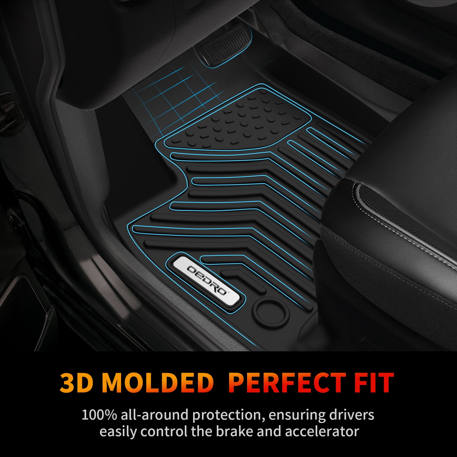 RVNI Car Floor Mats Cargo Liners Carpet All Weather for 2018-2023 2024 Chevrolet Traverse