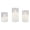 Clear, variant on Stonebriar LED Pillar Candles in Glass Hurricanes — Remote & Timer, Real Wax Flameless Candles for Home Décor & Special Occasions, Pack of 3, Assorted Sizes