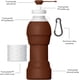 thumbnail image 3 of Botellas de agua plegables de viaje, botella de agua plegable de silicona de 580 ml, a prueba de fugas, portátil reutilizable para viajes, deportes, camping, senderismo (boquilla de café regular), 3 of 3