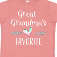 thumbnail image 4 of Inktastic Great Grandmas Favorite- Heart Great Grandchild Boys or Girls Toddler T-Shirt, 4 of 5