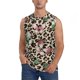 thumbnail image 1 of Fotbe Leopard Dots Men's Camiseta sin Mangas Estampada para Hombres, Playera Casual para Gimnasio, Entrenamiento, Playa-Medium, 1 of 7