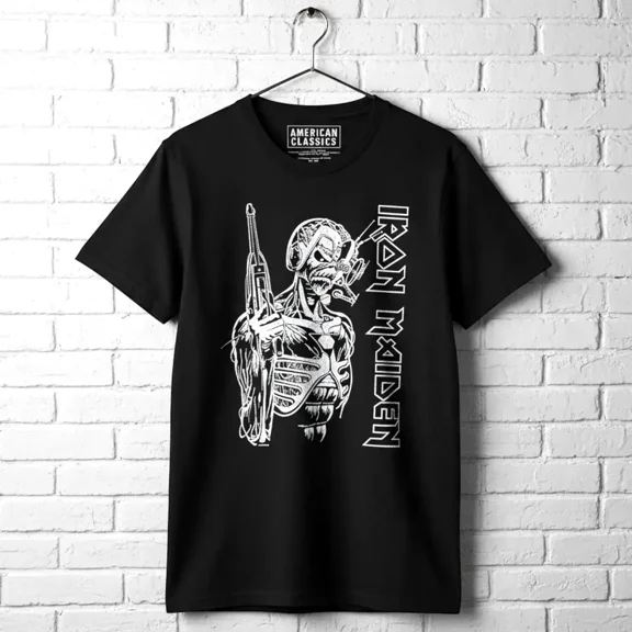 Iron Maiden Somewhere in Time Men's T Shirt - S, Black (Large)