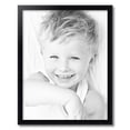 thumbnail image 2 of ArtToFrames 21" x 27" Satin Black Bull Nose Picture Frame, 21x27 inch Black Wood Poster Frame (WOM-1417), 2 of 7