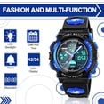 thumbnail image 3 of Dodosky Boy Toys Edad 5-12, LED 50M Relojes deportivos digitales impermeables para niños Regalos de cumpleaños Regalos para niños de 5-13 años - Azul, 3 of 5