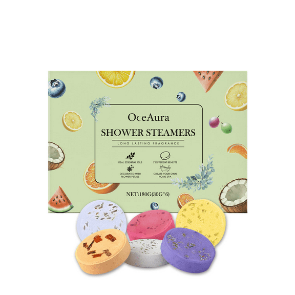 Aromatic Steam Shower - Soothing Citrus & Fruit Scents for Relaxation